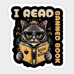 I read banned books Sticker